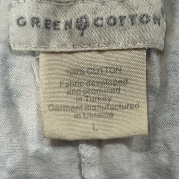 Floral Cropped Pajama Pants in Blue and White (L)  Boston Proper Catalog - Picture 2 of 7